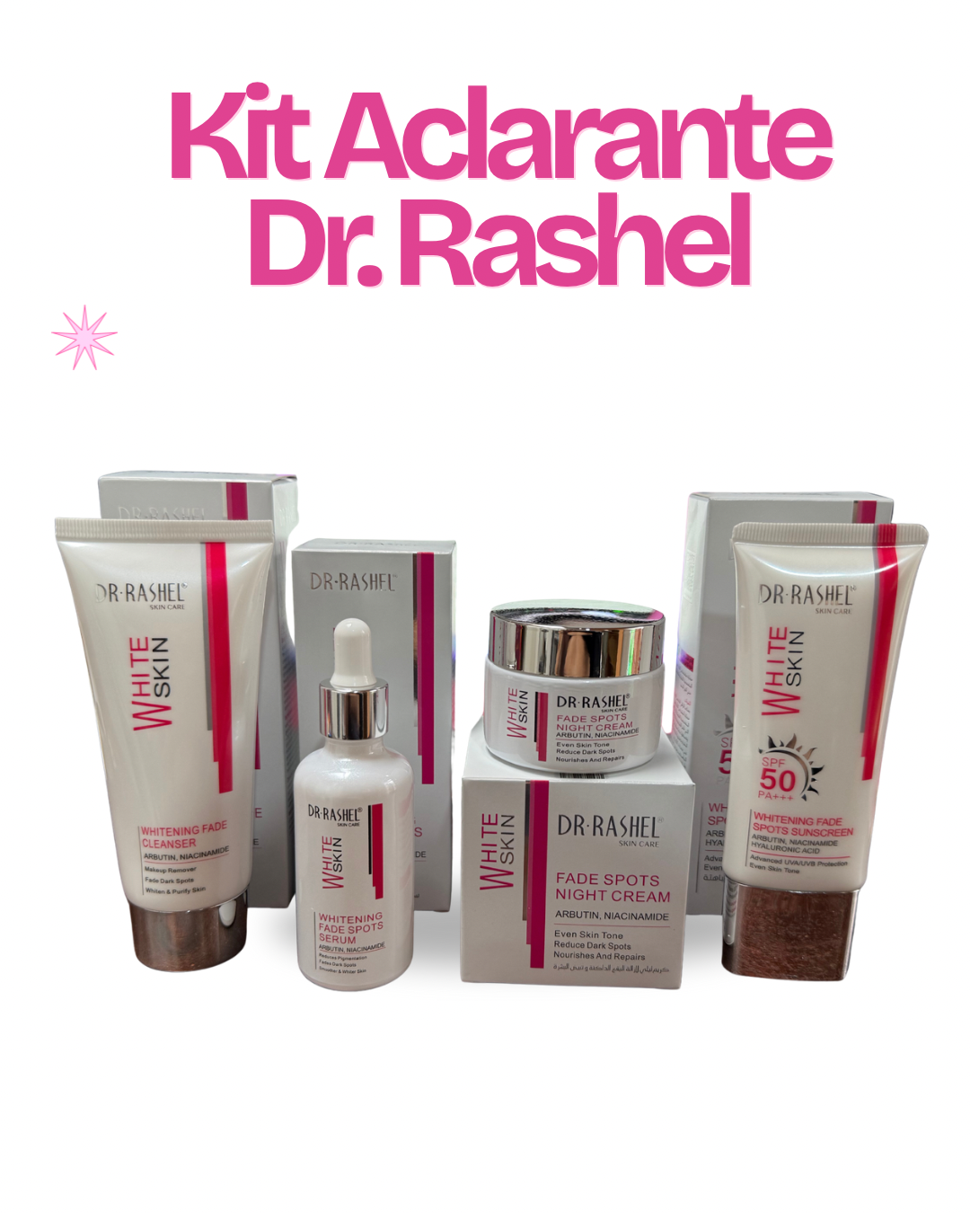 Kit Aclarante de Manchas (4 productos) - Dr. Rashel