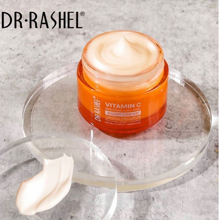 Crema Facial de Noche de Vitamina C y Niacinamida (50 gr) - Dr. Rashel