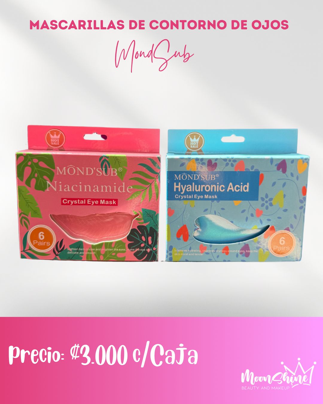 Mascarillas de Contorno de Ojos (6 Pares) - MondSub