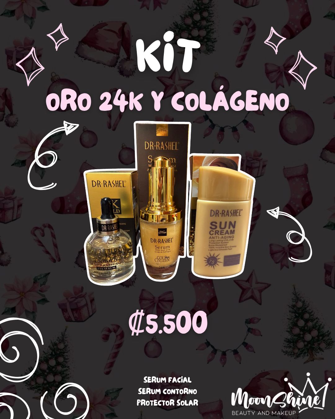 Kit de Oro de 24K y Colágeno (3 productos) - Dr. Rashel