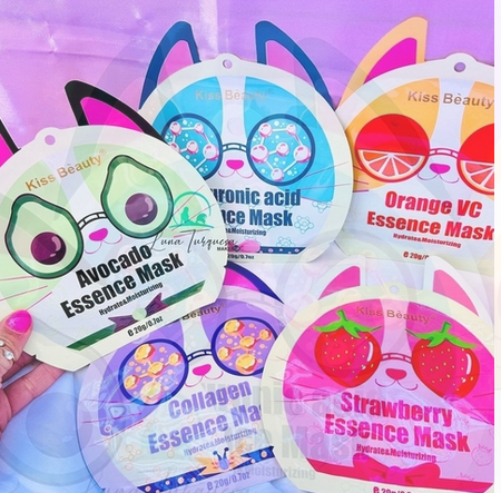 Mascarillas Faciales de Velo - Kiss Beauty