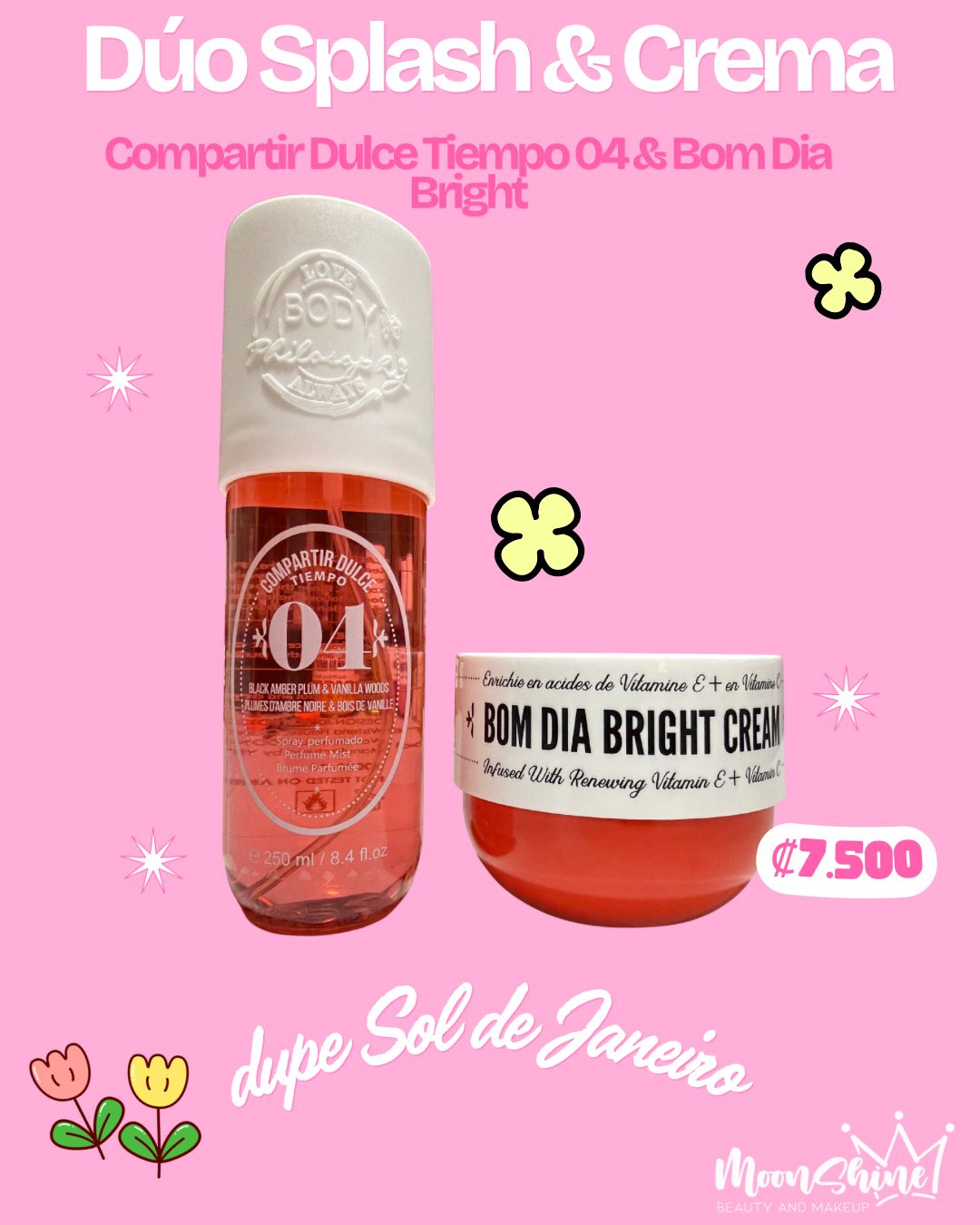 Dúo Splash 01 y Crema Dupe Sol de Janeiro - Body Philosophy