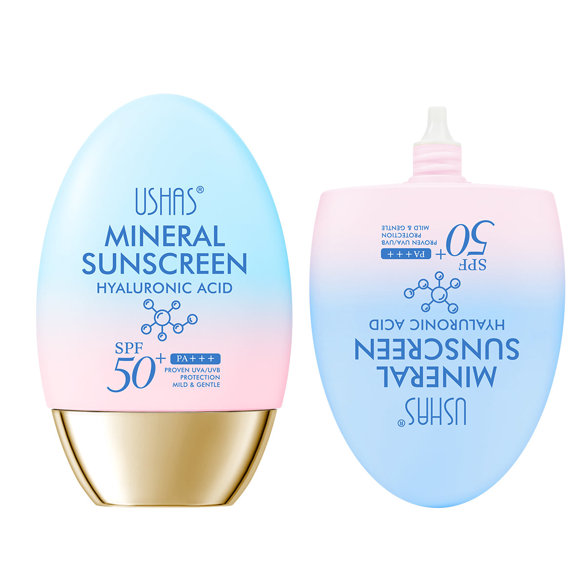 Protector Solar Mineral Ácido Hialurónico FPS 50 (65 gr) - USHAS