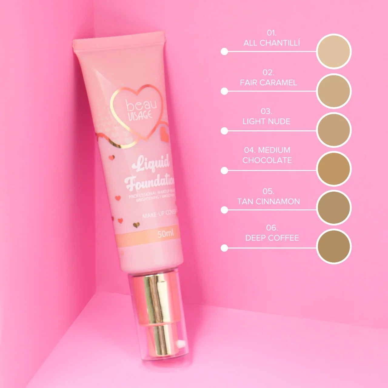 Base Líquida (65 ml) - Beau Visage