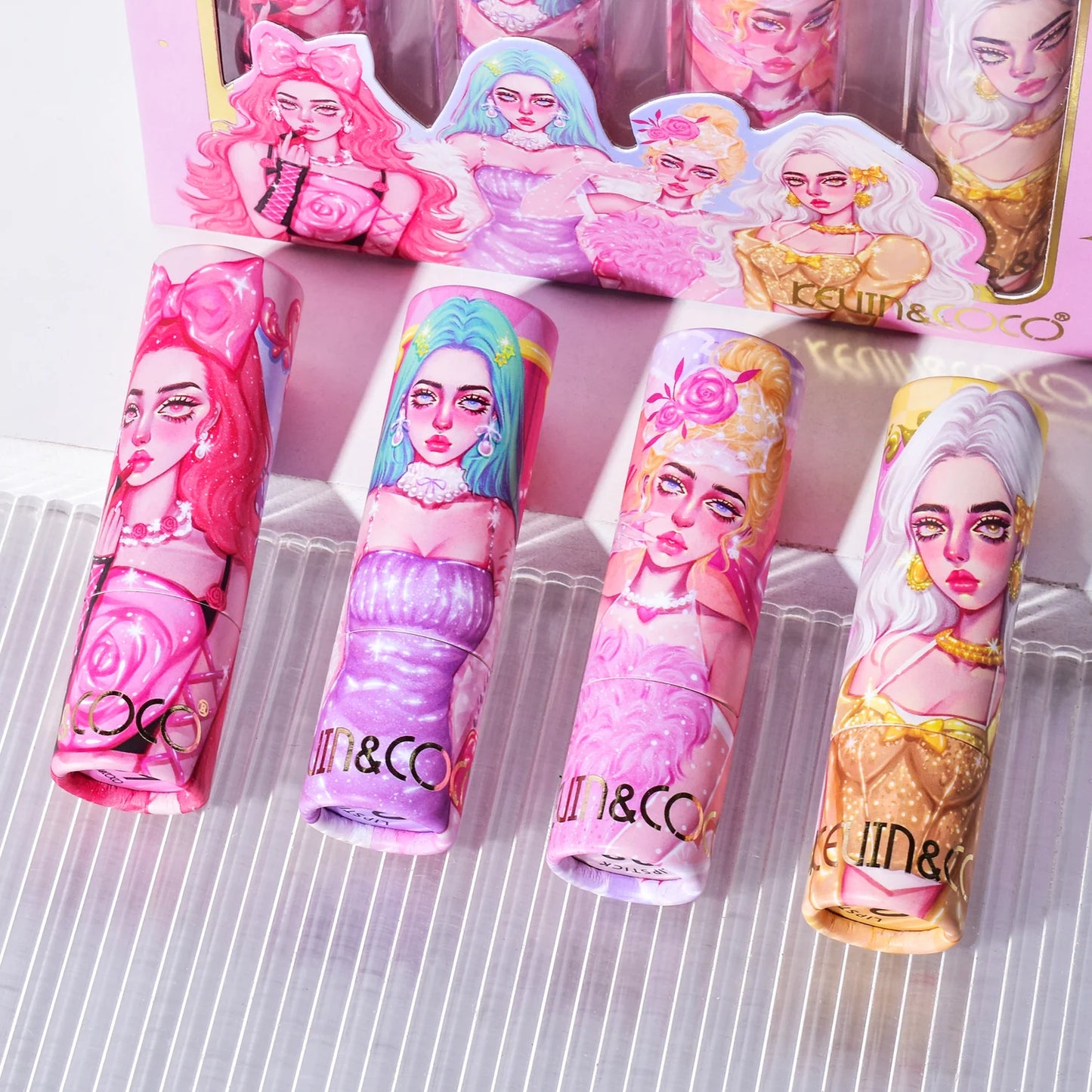 Set de 4 Labiales Goddess Senna - Kevin & Coco