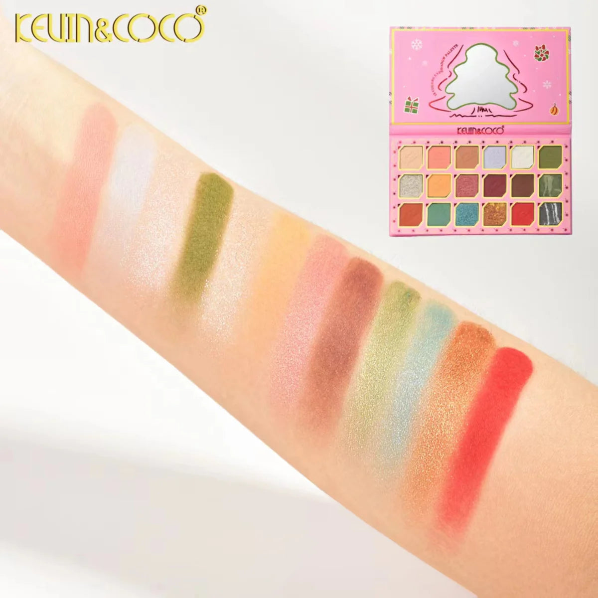 Paleta de Sombras Merry & Bright (18 tonos) - Kevin & Coco