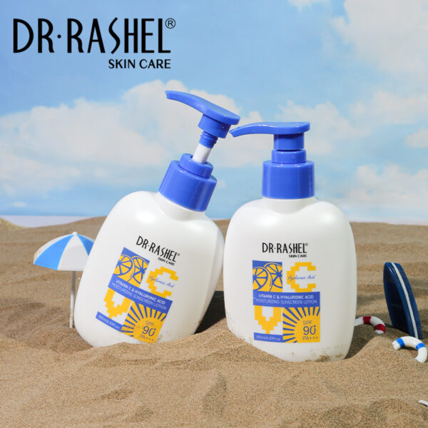 Protector Solar de Ácido Hialurónico y Vitamina C FPS 90+++ (180 ml) - Dr. Rashel