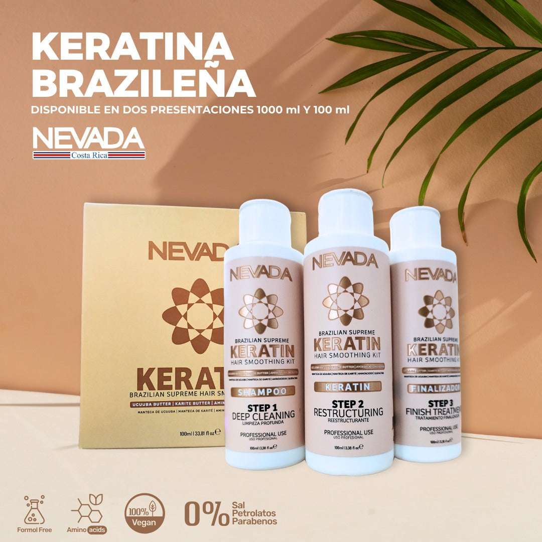Kit de Keratina Brasileña Pasos Nevada