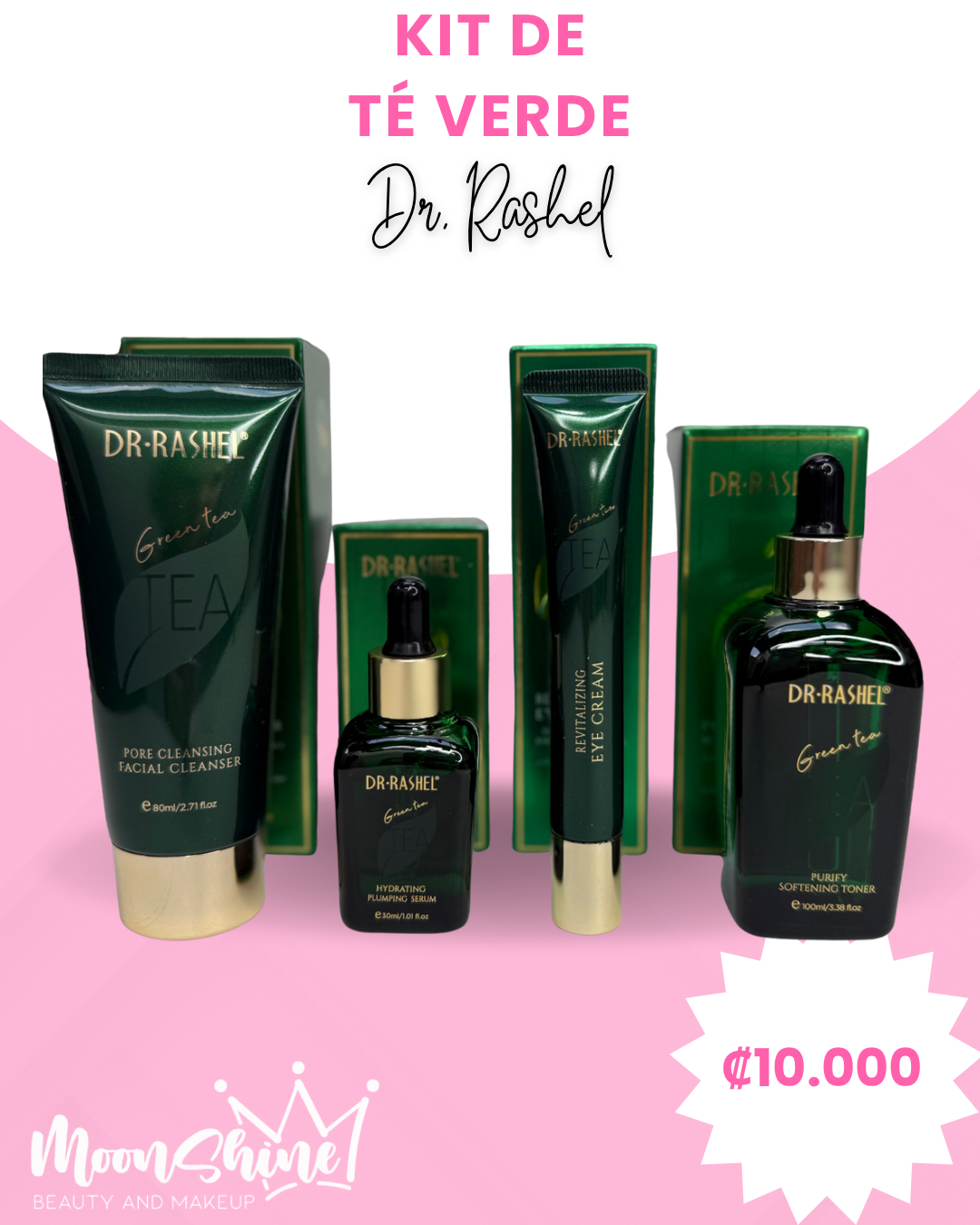 Kit de Té Verde (4 productos) - Dr. Rashel