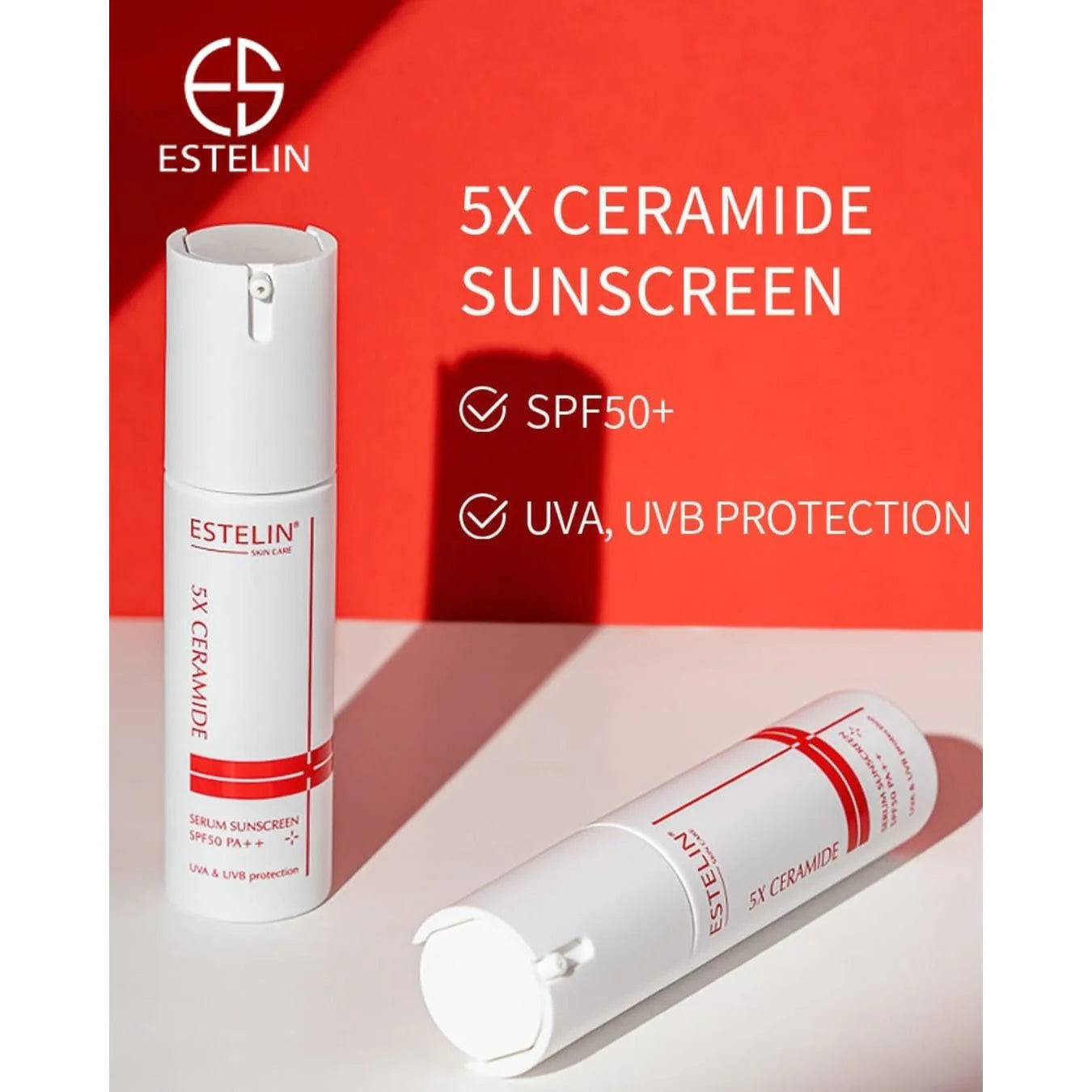 Protector Solar en Serum de Ceramidas FPS 50+ (60 gr) - Estelin