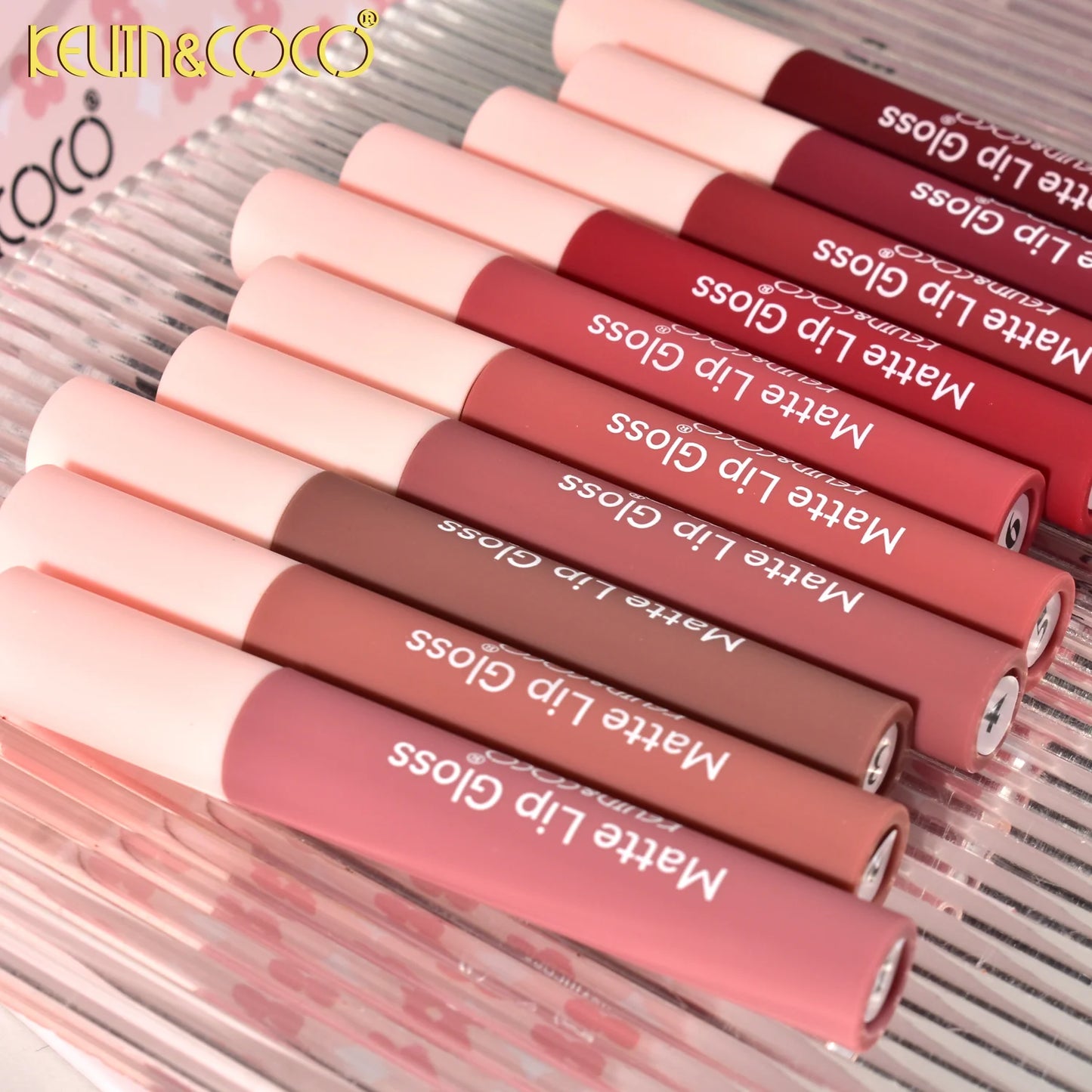 Set de Lipgloss Matte Beautiful Energy (10 Lipgloss) - Kevin & Coco