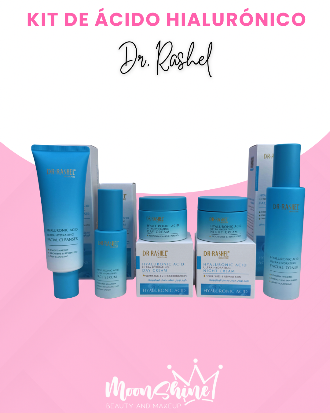 Kit de Ácido Hialurónico (5 productos) - Dr. Rashel