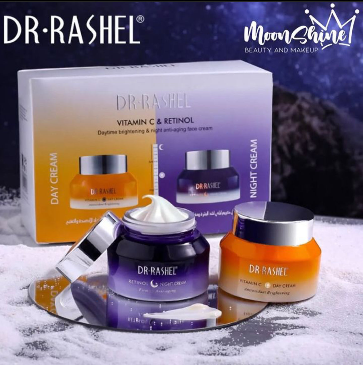 Dúo de Cremas Vitamina C - Retinol (50 gr c/u) - Dr. Rashel