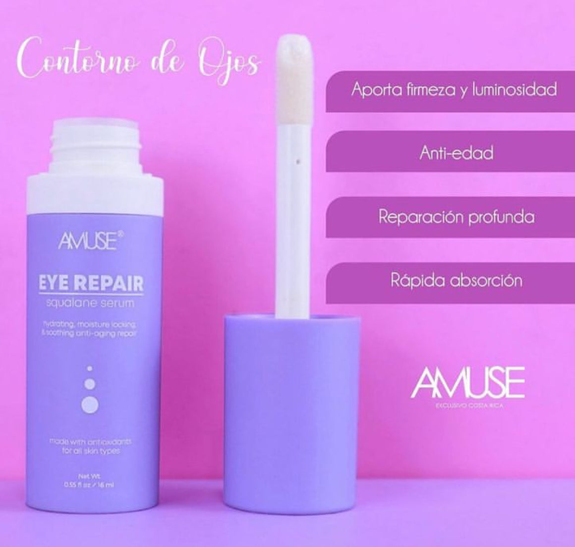 Serum para Contorno de Ojos de Escualano (16 ml) - Amuse