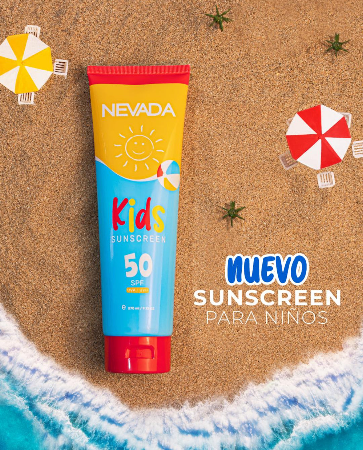 Protector Solar para Niños y Niñas FPS 50 (270 ml) - Nevada