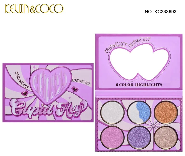 Paleta de Iluminadores 6 tonos - Kevin & Coco