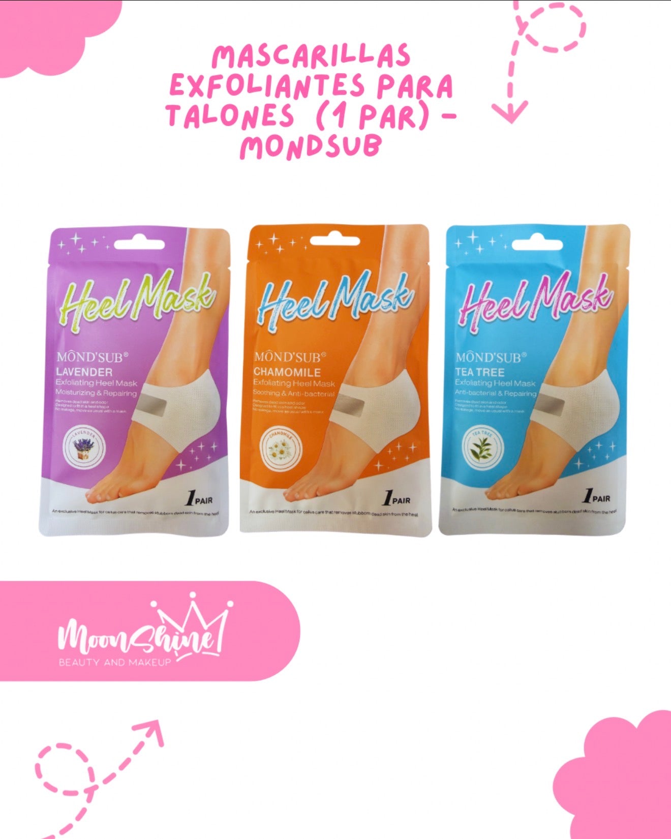 Mascarillas Exfoliantes para Talones (1 par) - MondSub