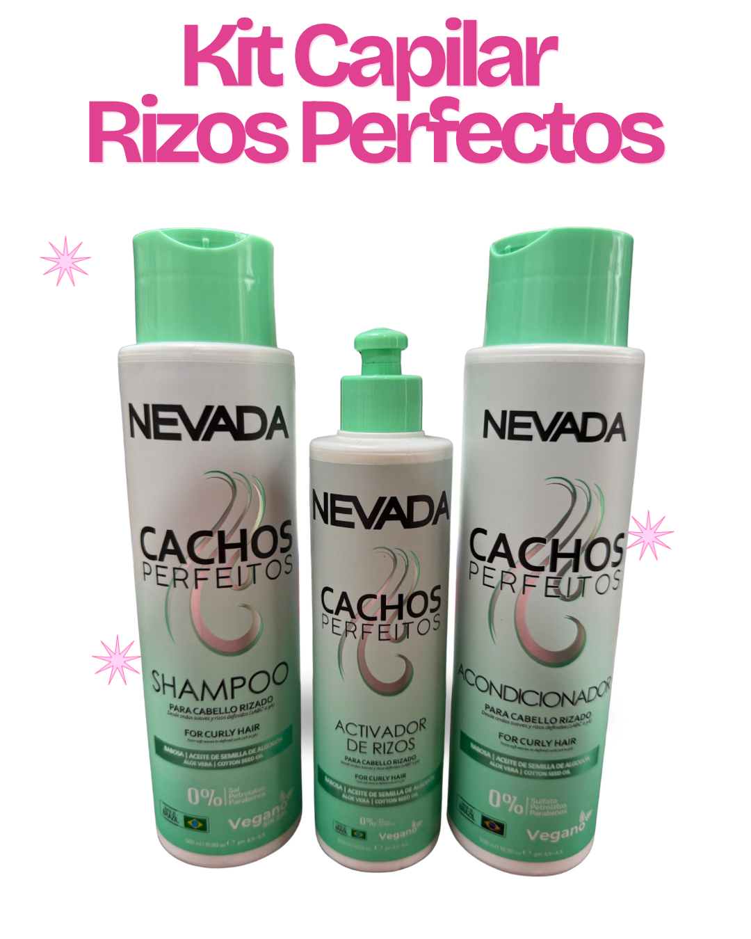 Kit Rizos Perfectos (3 productos) - Nevada – MoonShine CR