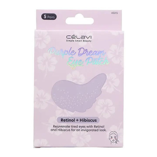 Parches de Hidrogel para Contorno "Purple Dream" de Retinol + Hibisco (5 pares) - Célavi