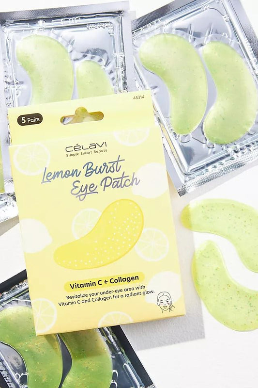 Parches de Hidrogel para Contorno "Lemon Burst" de Vitamina C + Colágeno (5 pares) - Célavi