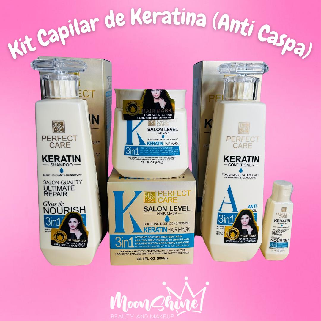 Kit Capilar Keratina (Anti Caspa) (3 productos) - WOKALI