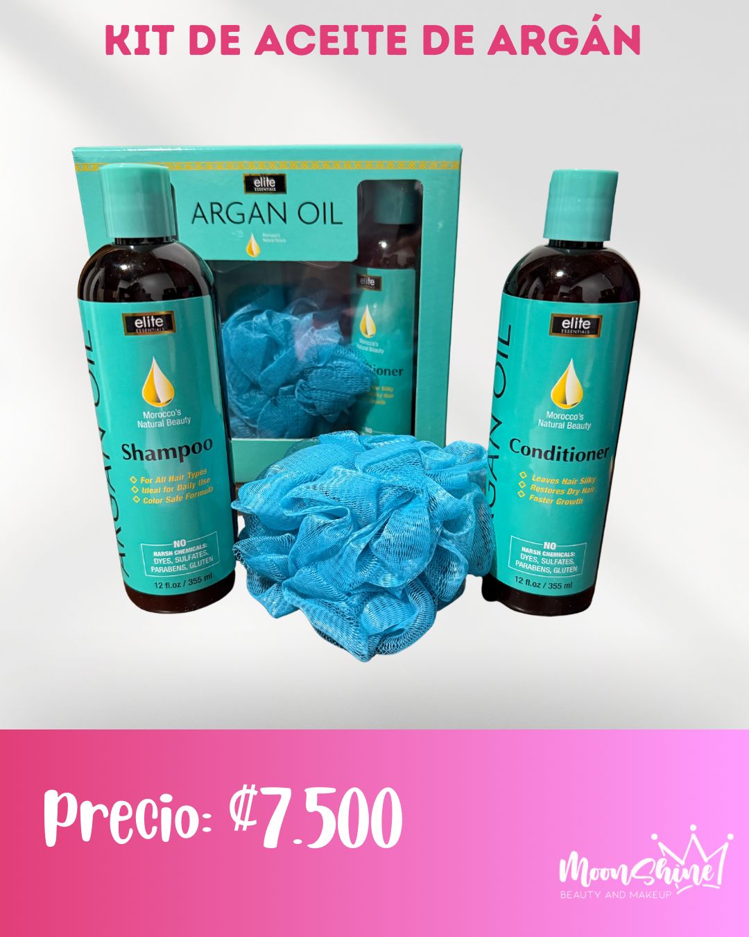 Kit de Aceite de Argán (3 Productos) - Elite Essentials