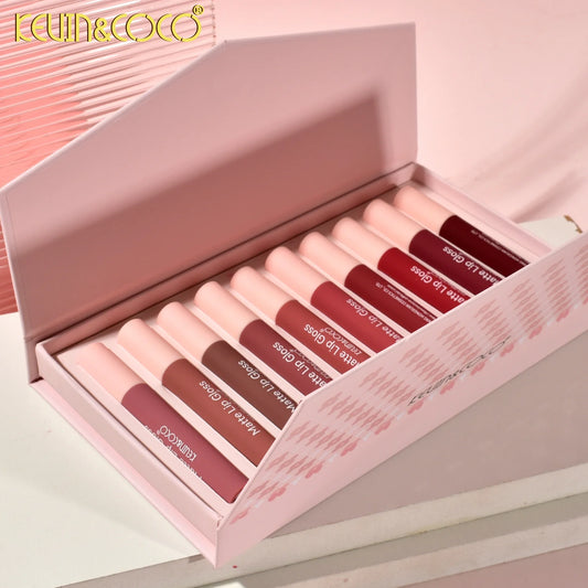 Set de Lipgloss Matte Beautiful Energy (10 Lipgloss) - Kevin & Coco