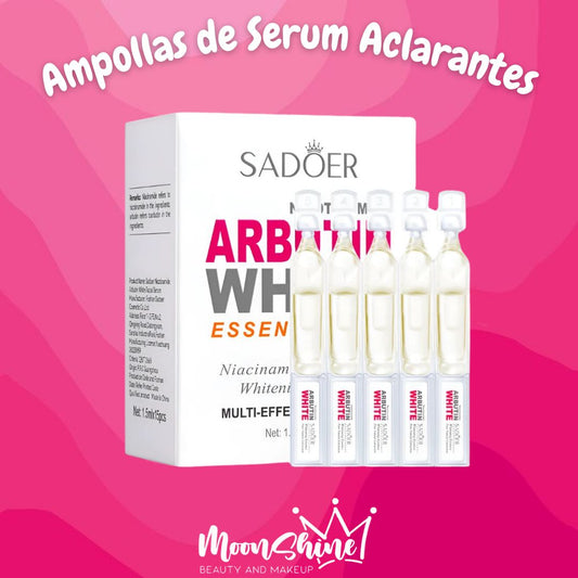 Ampollas de Serum Aclarante de Manchas Arbutina y Niacinamida (1.5 ml/ 15 amp) - Sadoer