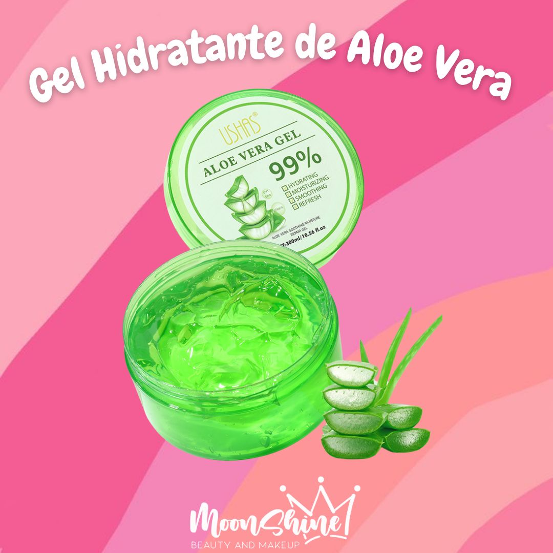 Gel Facial Hidratante de Aloe Vera (300 ml) - USHAS