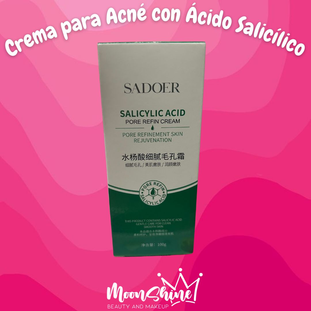 Crema Facial Anti Acné con Ácido Salicílico (100 gr) - Sadoer