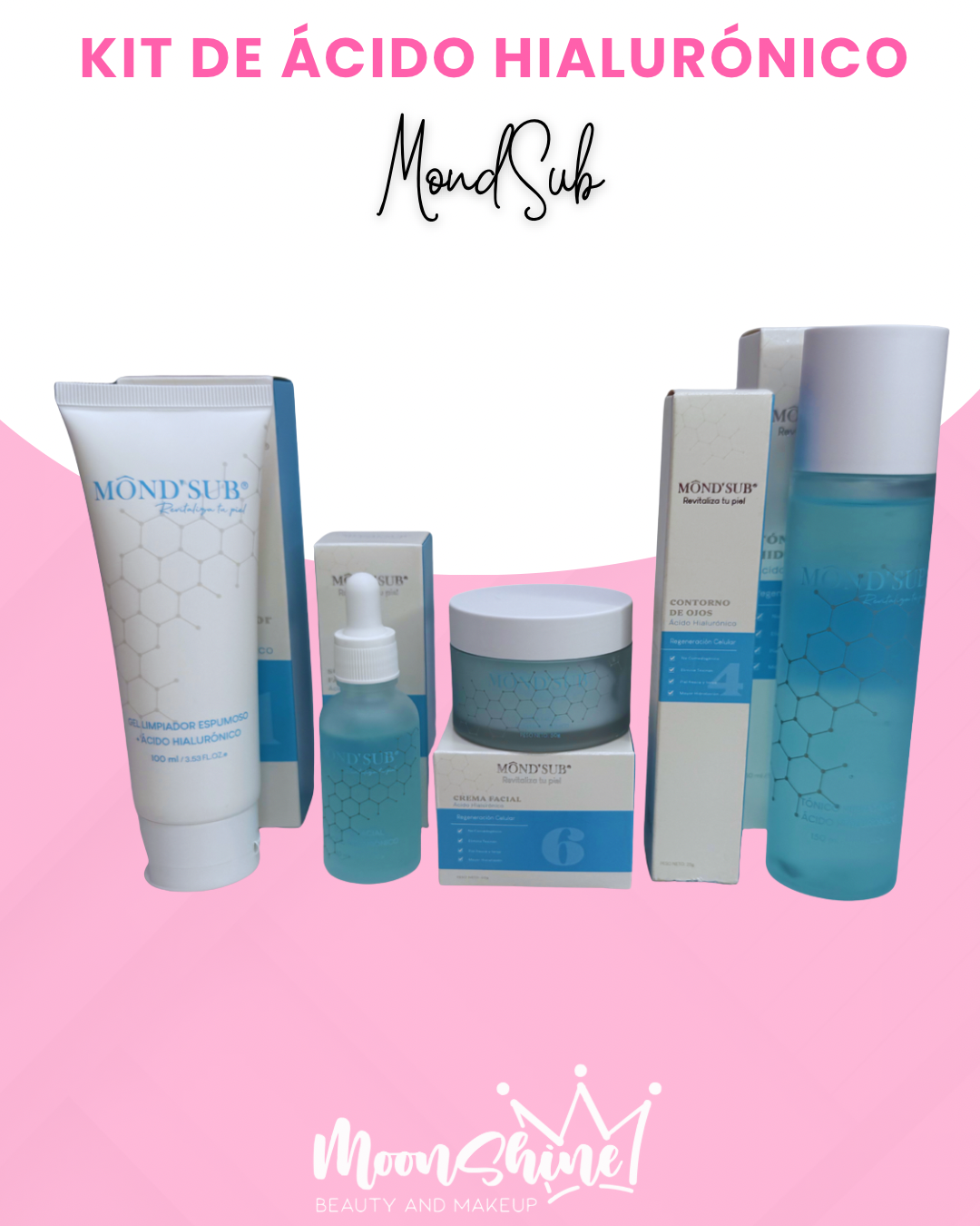 Kit Ácido Hialurónico - MondSub (5 productos)