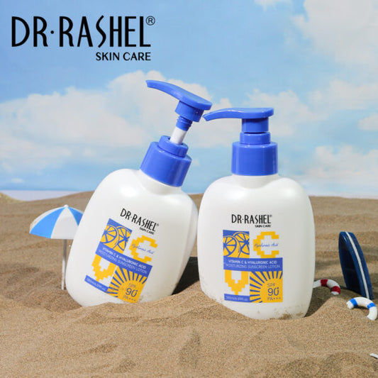 Protector Solar de Ácido Hialurónico y Vitamina C FPS 90+++ (180 ml) - Dr. Rashel