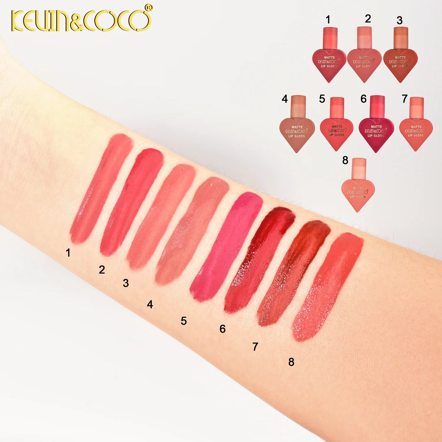 Set de Lipgloss Love Garden (8 Lipgloss) - Kevin & Coco