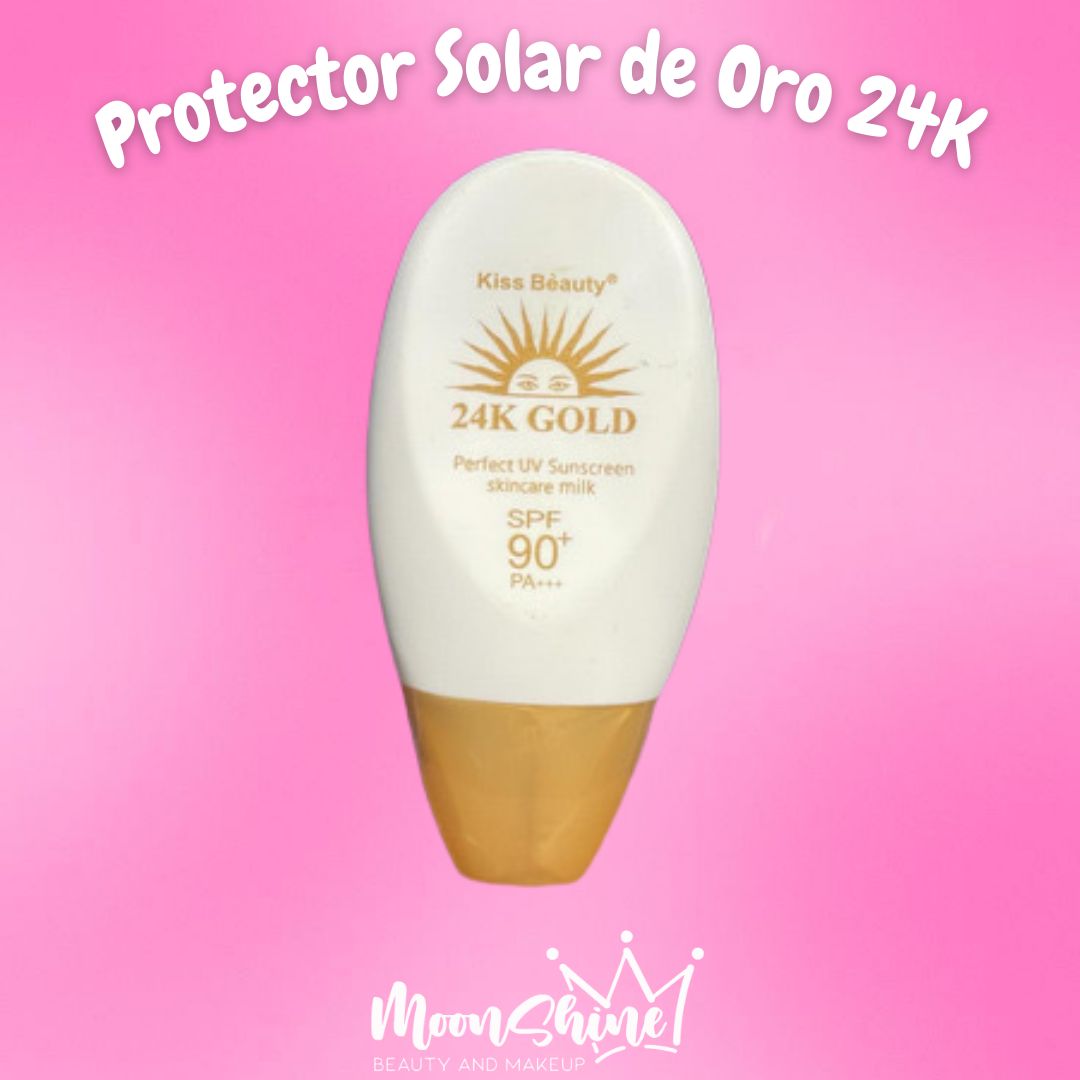 Protector Solar Oro 24K FPS 90 (50 ML) - Kiss Beauty