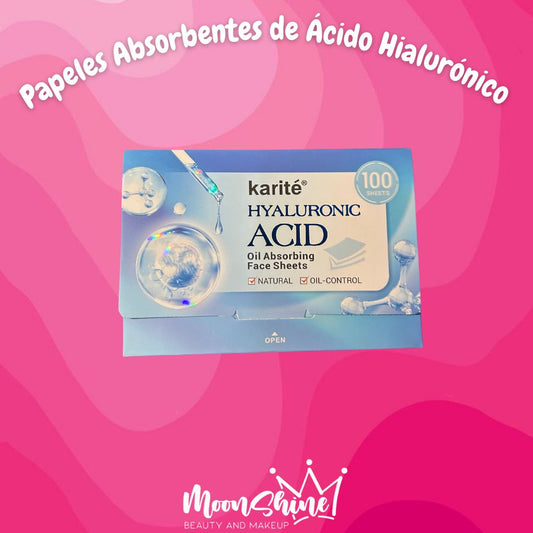 Papeles Absorbentes de Grasa Ácido Hialurónico (100 uds) - Karité