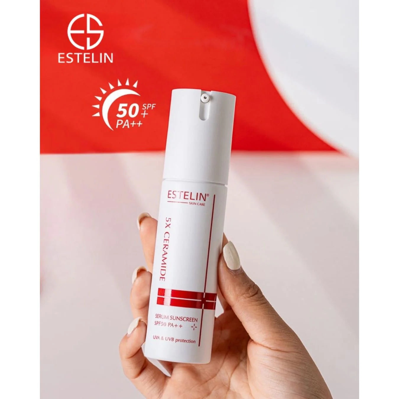 Protector Solar en Serum de Ceramidas FPS 50+ (60 gr) - Estelin