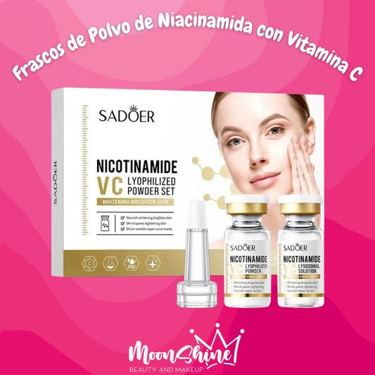 Polvo de Niacinamida y Vitamina C (6 uds/ 3 ml y 6 uds/50 mg) - Sadoer