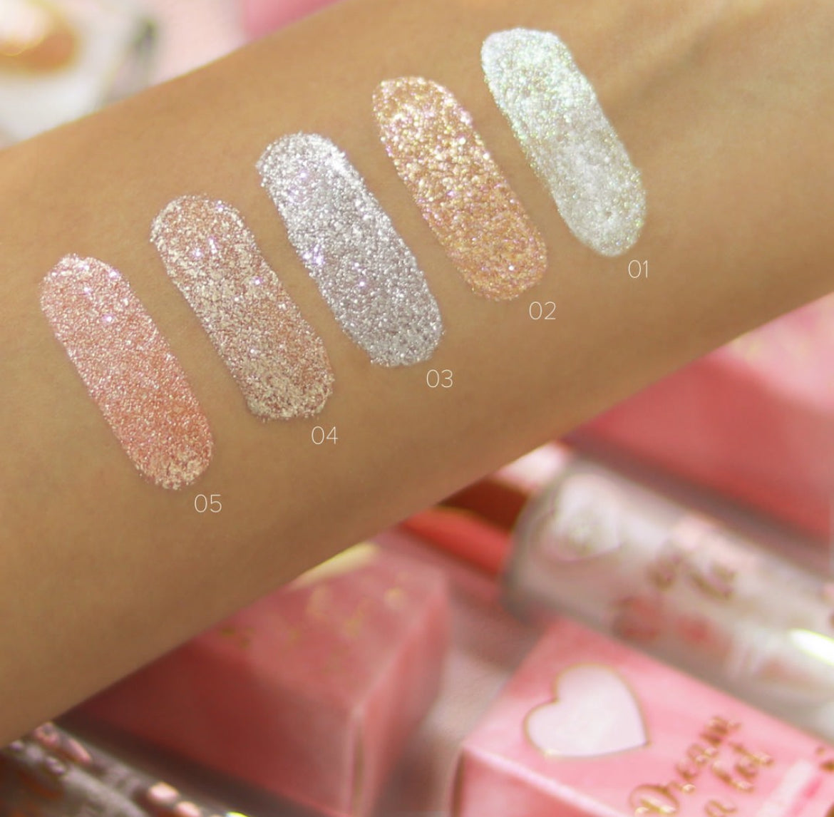 Sombras Líquidas de Glitter Dream a Lot - Beau Visage