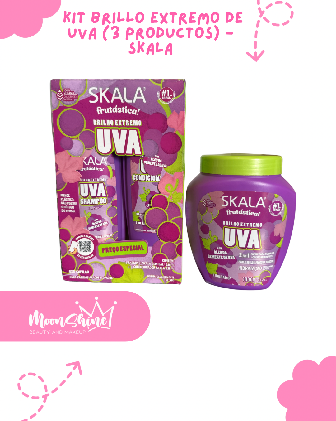 Kit Brillo Extremo de Uva (3 Productos) - Skala